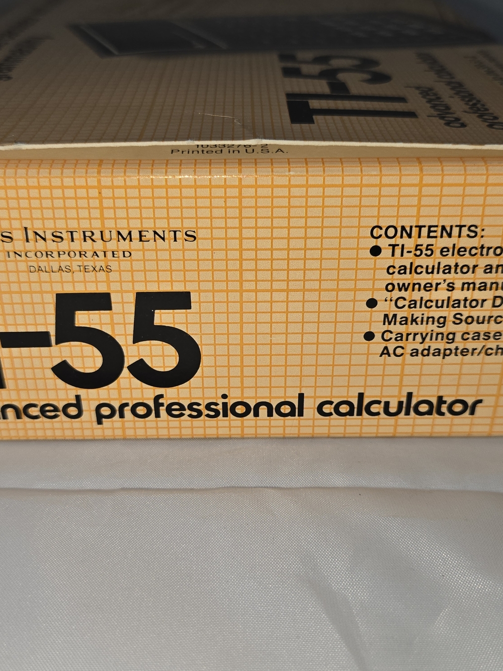 Texas Instruments TI-55 Advanced Professional Calculator - Yellow Box - Picture 7 of 7